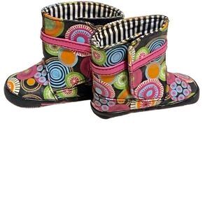 Baby Girl Infant Size 3 Colorful Bohemian Boho Trending Cushioned Hippie Boots
